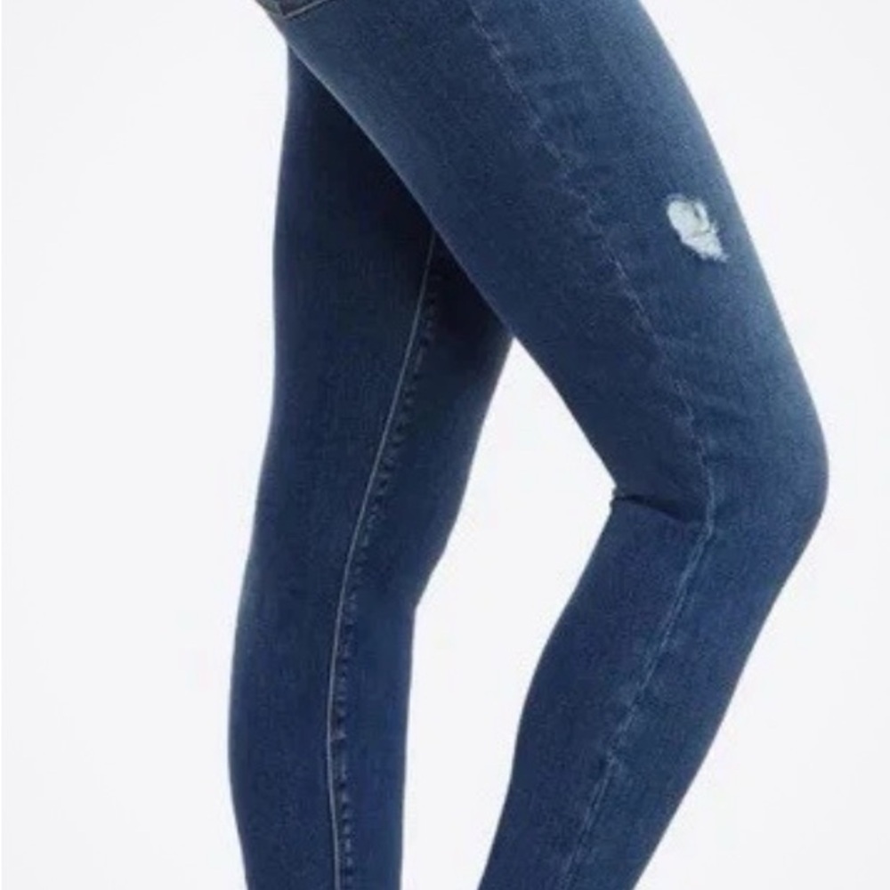 SPANX Blue Jeggings Stretchy Slim Fit S - Picture 2 of 8